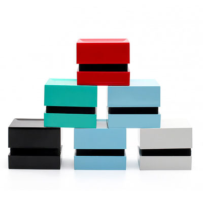 Hanhong Square Spray Paint Multicolor Jewelry Box z światłem i silk screen printing