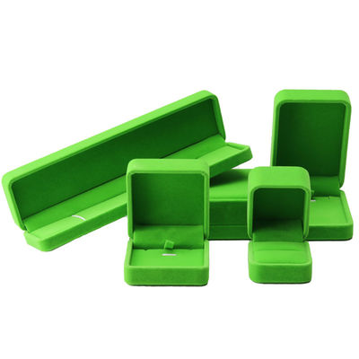 Chińska Produkcja hurtowa wysokiej klasy ręcznie wykonana naszyjnik Ring Box biżuteria Opakowanie Logo niestandardowe Luxury Square Suede Velvet jasnogrzeń