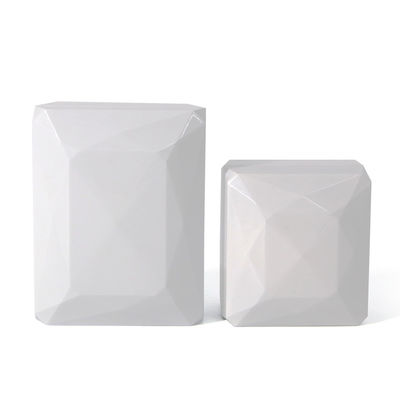kupować Hanhong Luxury Ring Box Custom Logo PU Plastic Białe Biżuteria Skrzynka do przechowywania z światłem LED online manufacture