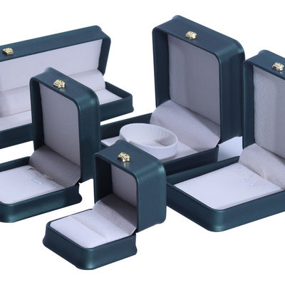 kupować Green Crown Design Luxury PU skórzane biżuteria pudełko do bransoletki naszyjnik pierścionek i zielony online manufacture
