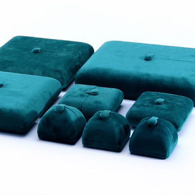 10*10*3cm Custom Logo Luxury Jewelry Box for Green Velvet Bracelet