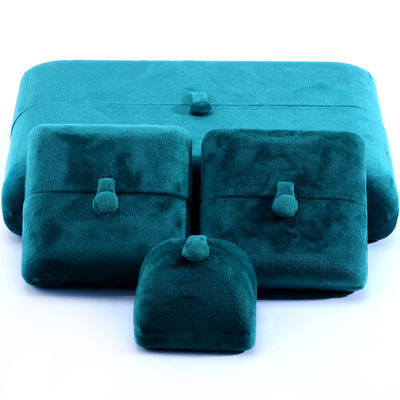 10*10*3cm Custom Logo Luxury Jewelry Box for Green Velvet Bracelet