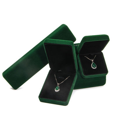 Luxury Velvet Jewelry Set Box for High Grade Green Packaging Bracelet Naszyjnik Pierścień