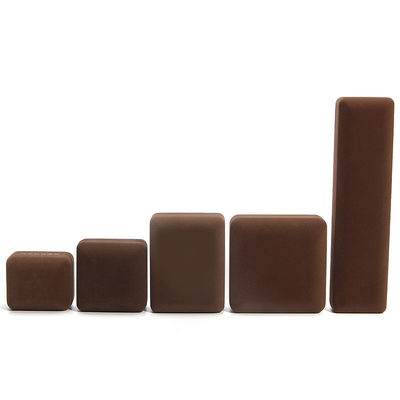 Luxury Velvet Jewelry Box for High Grade Brown Packaging of Bracelet Necklace Ring (Skrzynka dla biżuterii z aksamitem)