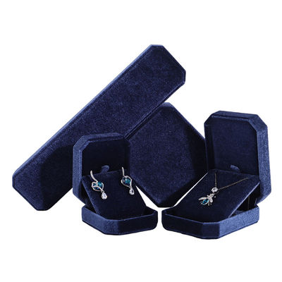 kupować Hanhong Navy Blue Pendant Necklace Bracelet Box z koreańskimi aksamitnymi biżuteriami online manufacture