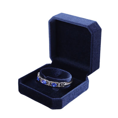 Hanhong Navy Blue Pendant Necklace Bracelet Box z koreańskimi aksamitnymi biżuteriami
