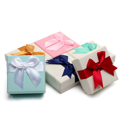 Luxury Custom Logo Mały karton Biżuteria Przechowywanie Opakowanie Papier Pudełko aksamitny materiał