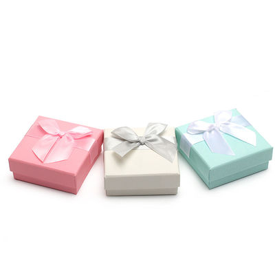Luxury Custom Logo Mały karton Biżuteria Przechowywanie Opakowanie Papier Pudełko aksamitny materiał