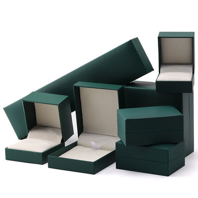 Luxury Green Jewelry Paper Box Kolczyki Naszyjnik Wisiorek Pierścień Opakowanie Logo