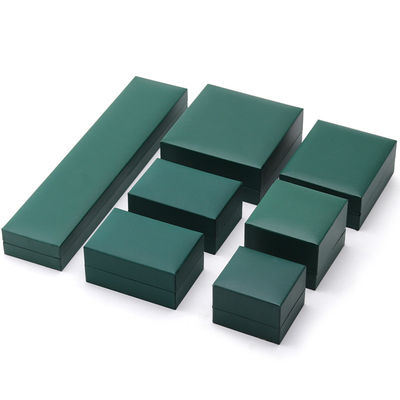 Luxury Green Jewelry Paper Box Kolczyki Naszyjnik Wisiorek Pierścień Opakowanie Logo