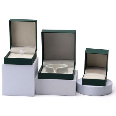 Luxury Green Jewelry Paper Box Kolczyki Naszyjnik Wisiorek Pierścień Opakowanie Logo