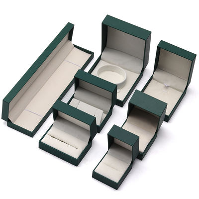 Luxury Green Jewelry Paper Box Kolczyki Naszyjnik Wisiorek Pierścień Opakowanie Logo