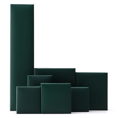 Luxury Green Jewelry Paper Box Kolczyki Naszyjnik Wisiorek Pierścień Opakowanie Logo