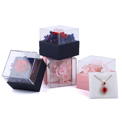 kupować Luxury Square Rose Necklace Box Biżuteria Pudełko prezentów online manufacture