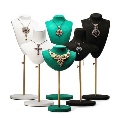 kupować Przenośny, odłączalny, miękki, aksamitny, organizator biżuterii, manekina, luksusowy wyświetlacz, busto online manufacture