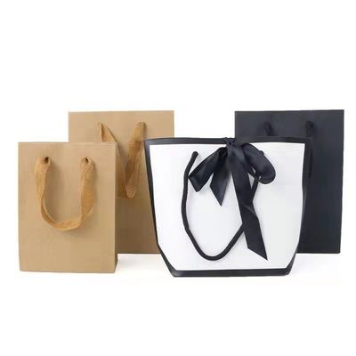 Przystosowalny kartonowy papier biżuteria torebka tote luksusowa obudowa magazynowa logo