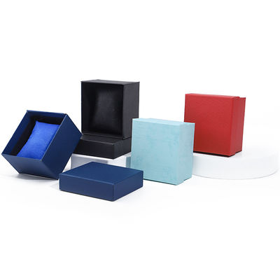 Jednorazowa skrzynka z papierem twill grain Watch Box Packaging z odłączalną poduszką
