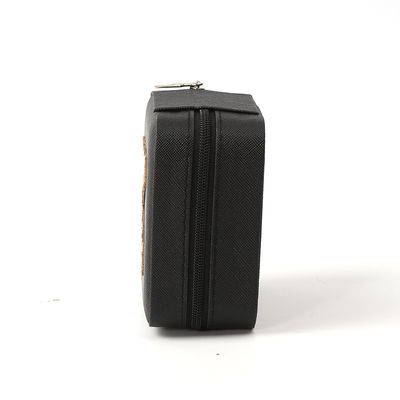 Luxury Jewelry Gift Storage Box Custom Logo Portable Small Leather Black Organizer Travel Case