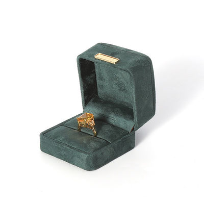 Hign End Luxury Green Flannel Velvet Biżuteria Pudełko do bransoletki Naszyjnik Pierścień Kolczyk