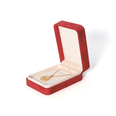 Premium Red Jewelry Box Packaging for Big Necklace Bracelet Earrings Ring Set