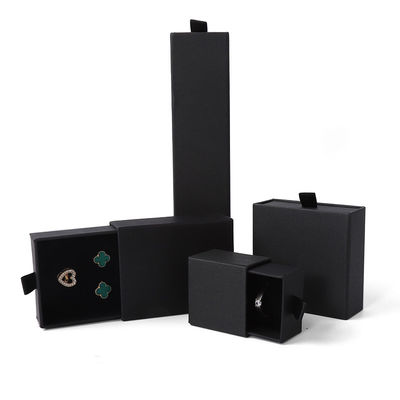 Skrzynka z biżuterią prostokątną Ekologicznie przyjazna kwadratowa szuflada z papieru różowego Skrzynka biżuteria