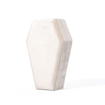 Niestandardowy organizator Przechowywanie biały aksamit biżuteria pudełko podróżne OEM biżuteria świąteczna pudełko prezentów